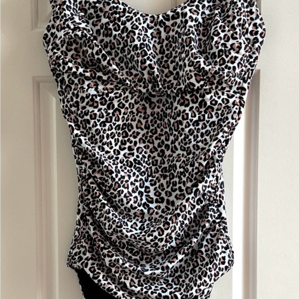 Albion Leopard Print Swim Suit NWOT Medium